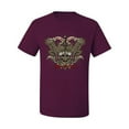 thumbnail image 2 of Wild Bobby, Biker Til I Die Live to Ride Motorcycle Cars and Trucks Men's Graphic T-Shirt, Maroon, X-Large, 2 of 3