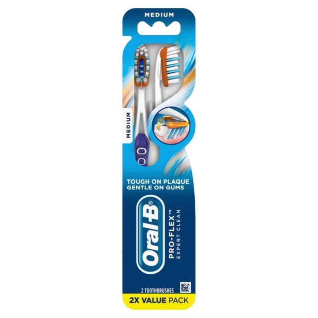 Cepillo de dientes Oral-B Pro-Health Expert Clean Medium, 2 unidades