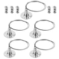 thumbnail image 4 of Shisuyan 5pcs Wire Rope Hanger Wire Curtain Hanging System Sign Hanging Hook Hanger Cable, 4 of 9