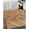 thumbnail image 3 of Ahgly Company Machine Washable Indoor Square Abstract Red Fox Red Area Rugs, 6' Square, 3 of 7
