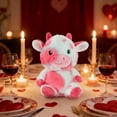 thumbnail image 6 of Sulaicai 10 Inch Cute Highland Cow Plush Toy - Soft Pink & White Stuffed Animal, Cozy Decor & Thoughtful Birthday/ Holiday Gift for Girlfriend Boyfriend Birthday Valentine Mother Day, 6 of 8