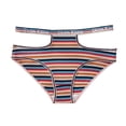 thumbnail image 1 of Gibobby Paquete de Tanga para dama Bragas de algodón de tiro medio con diseño de corazón de neón y picante para mujer, lencería Sexy ahuecada colorida(Negro,M), 1 of 3