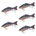 thumbnail image 4 of 5 piezas Señora de pesca Swimbaits Realista Crankbaits de hundimiento Cebos duros para los regalos de salmón de walleye para hombres, 4 of 8