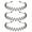 Black-E-New 3pcs, variant on NCQ Metal Headbands for Men & Women – Generous Fit for Larger Heads & Thick Hair – Black Wavy Non-Slip Hair Bands for Sports, Gym, Yoga and Daily Wear (3 Pack)