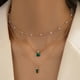 thumbnail image 4 of Trendy Creative Cherry Grape Love Heart Camellia Colgante Cadena De La Clavícula Para Las Mujeres Estilo Boho Collares De Múltiples Capas De Joyería, 4 of 4