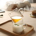 thumbnail image 4 of Espresso Cups Set of 2, 4 OZ Double Spouts Cups, Espresso Shot Glasses, Milk Cup with Handle, Clear Glass, Espresso, 4 of 8
