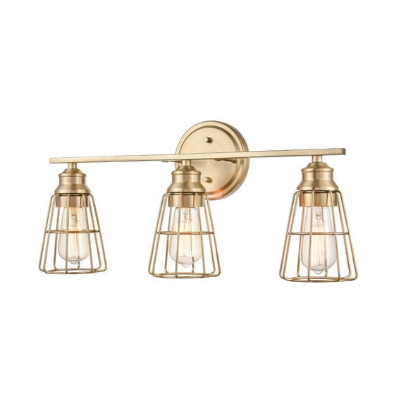 3383-MG Millennium Lighting 3 Light Bath Vanity-10.5 Inches Tall and 22.88 Inches Wide-Modern Gold Finish