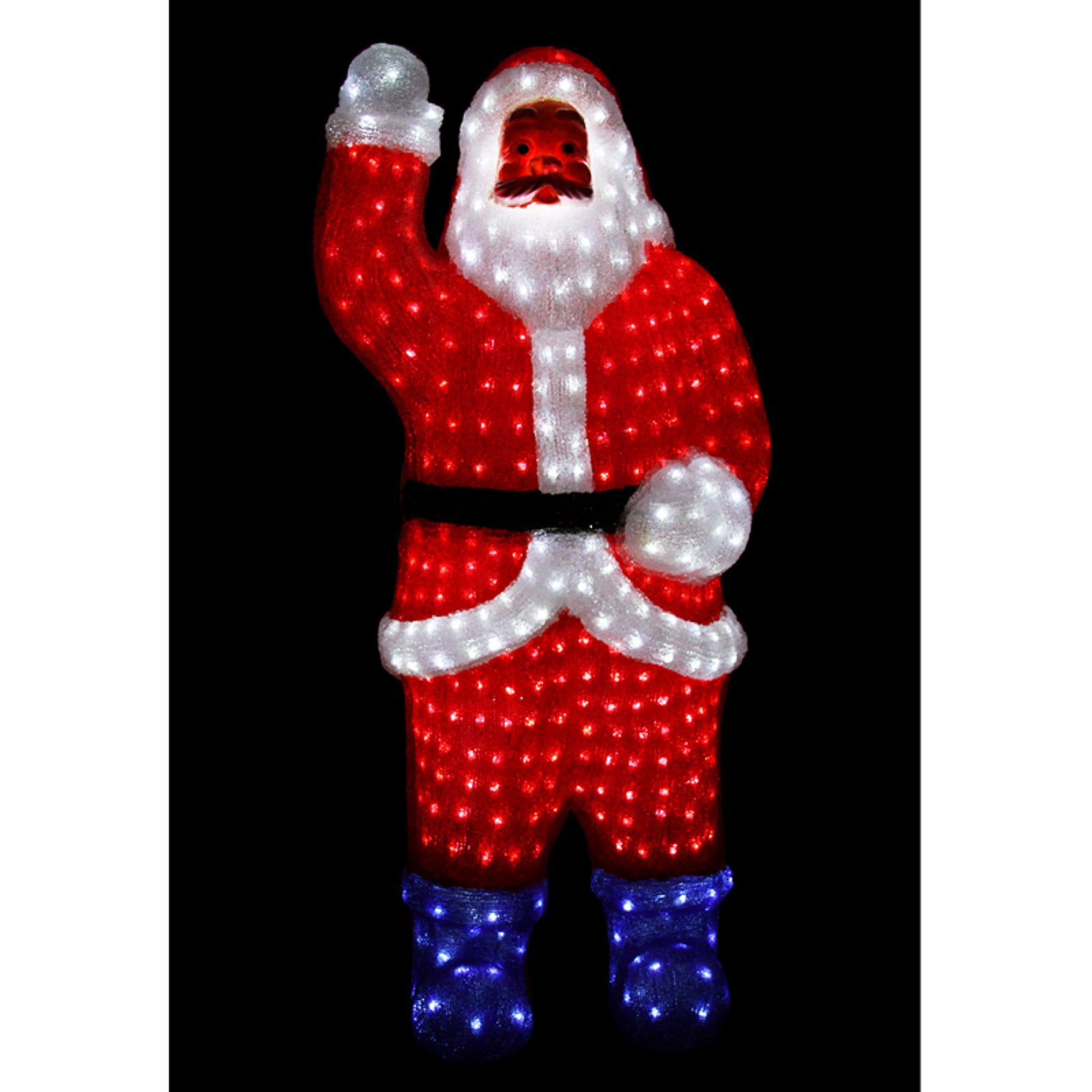 Northlight 4 ft. Pre-Lit Acrylic Santa Claus Christmas Display