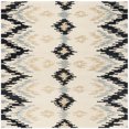 thumbnail image 4 of SAFAVIEH Soho Daven Southwestern Wool Area Rug, Ivory/Dark Grey, 7'6" x 9'6", 4 of 8