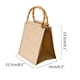thumbnail image 1 of Xihbxyly Bolsa de Mano de Lino y Algodón, Diseño Pequeño de Ratán, Textura de Yute Natural, Asa de Mano, Almacenamiento Diario, Accesorio de Compras, Opción de Regalo, Tamaño 25 X 20 X 10 Cm, 1 of 2