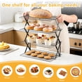 thumbnail image 2 of Behome 4-Tier Collapsible Cooling Rack, 3 Setting Design Stackable Baking Rack, Dishwasher Safe Cooling Racks for Cooking, Baking, Roasting & Grilling, 2 of 8