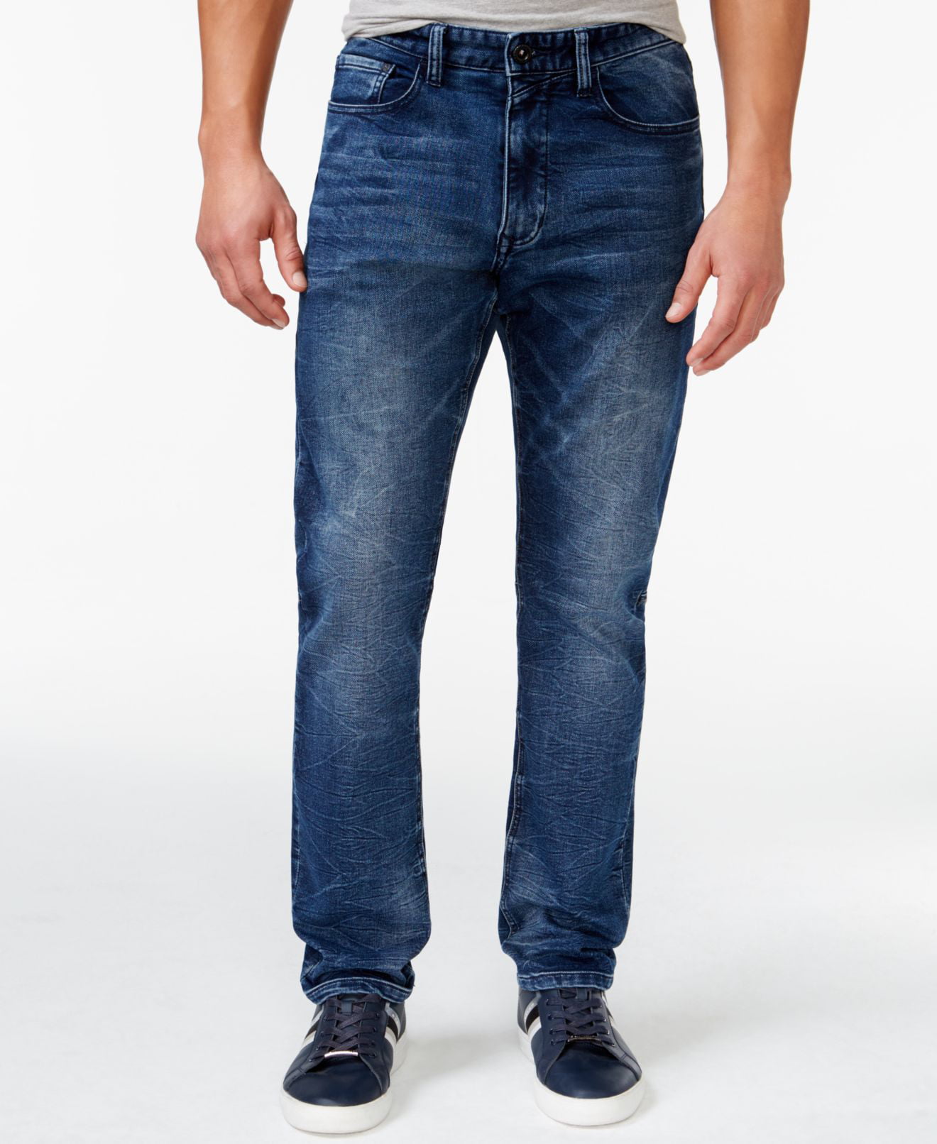 Sean John - NEW Blue Mens Size 42x32 Classic Slim Straight Leg Jeans ...