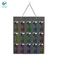 thumbnail image 3 of Deago Sunglasses Organizer Storage, Hanging Wall Pocket Glasses Organizer - Felt Slots Sunglass Organizer Holder Eyeglass Display with Rope, 3 of 9