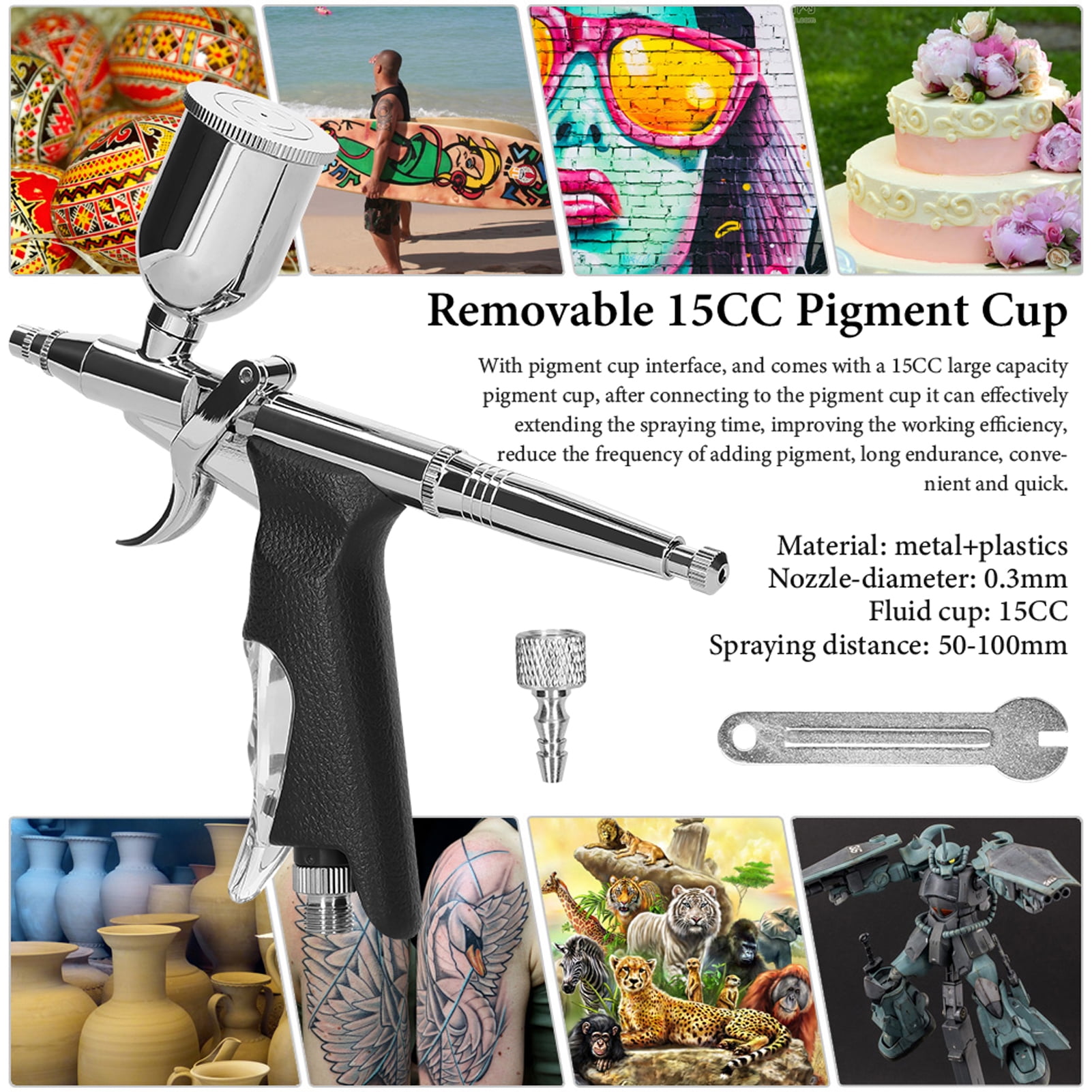 Airbrush,Professional Airbrush Cake Car Model Diy Makeup Diy Makeup Cake Use Model Diy Makeup Airbrush Car Model With 15cc Cup Airbrush Airbrush With Dsfen Cousopo