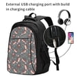 thumbnail image 2 of Pofeuu Hedgehogs and Flowers1 Print Storage Laptop Backpack with USB Charging Port[Water Resistant] College Computer Bookbag Fits, 2 of 7