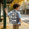 thumbnail image 6 of Skull Gothic Pattern 17" School Backpacks for Teens,Waterproof Oxford Fabric,S-Shape Padded Straps for School,Travel,Hiking,Camping, 6 of 6