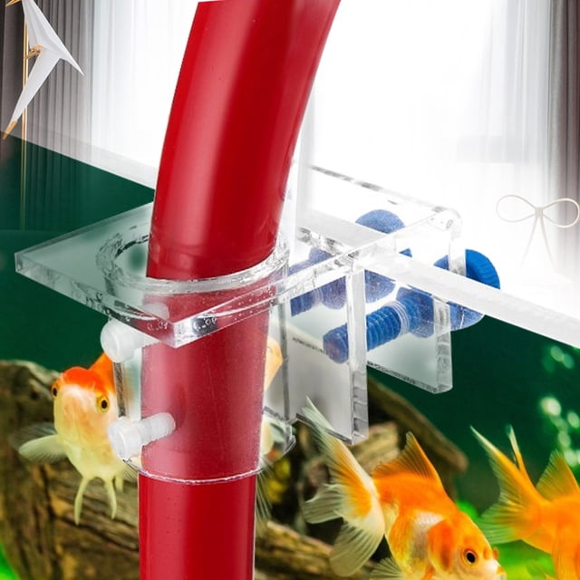 Single/ Double Holes Fixture Options Water Tube Fixture, Acrylic Water Tube Fixture, Prevent Water Tube Falling Off For Aquarium Household Fish Fish Store