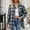 Navy1, variant on Plaid Flannel Shirts for Women,Women's Flannel Plaid Shirts Oversized Button Down Shirts Blouse Tops