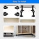 thumbnail image 5 of 20pcs Furniture Feet Adjustable Cupboard Foot Leg Unit Cabinet Legs With Board Clips For Kitchen Ba, 5 of 5