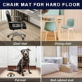 thumbnail image 3 of Office Chair Mat for Hard Floors 48"x36" Clear Floor PVC Desk Chair Protector Mat, 3 of 10