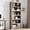 Gray, variant on Secure & Versatile File Storage – Rustic Wooden Bookcase with Adjustable Shelf, for Home Office or Living Room