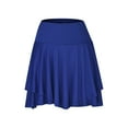 thumbnail image 4 of uublik Women's Shorts Athletic Yoga with Pockets Super Soft Gym Shorts Dark Blue, 4 of 5