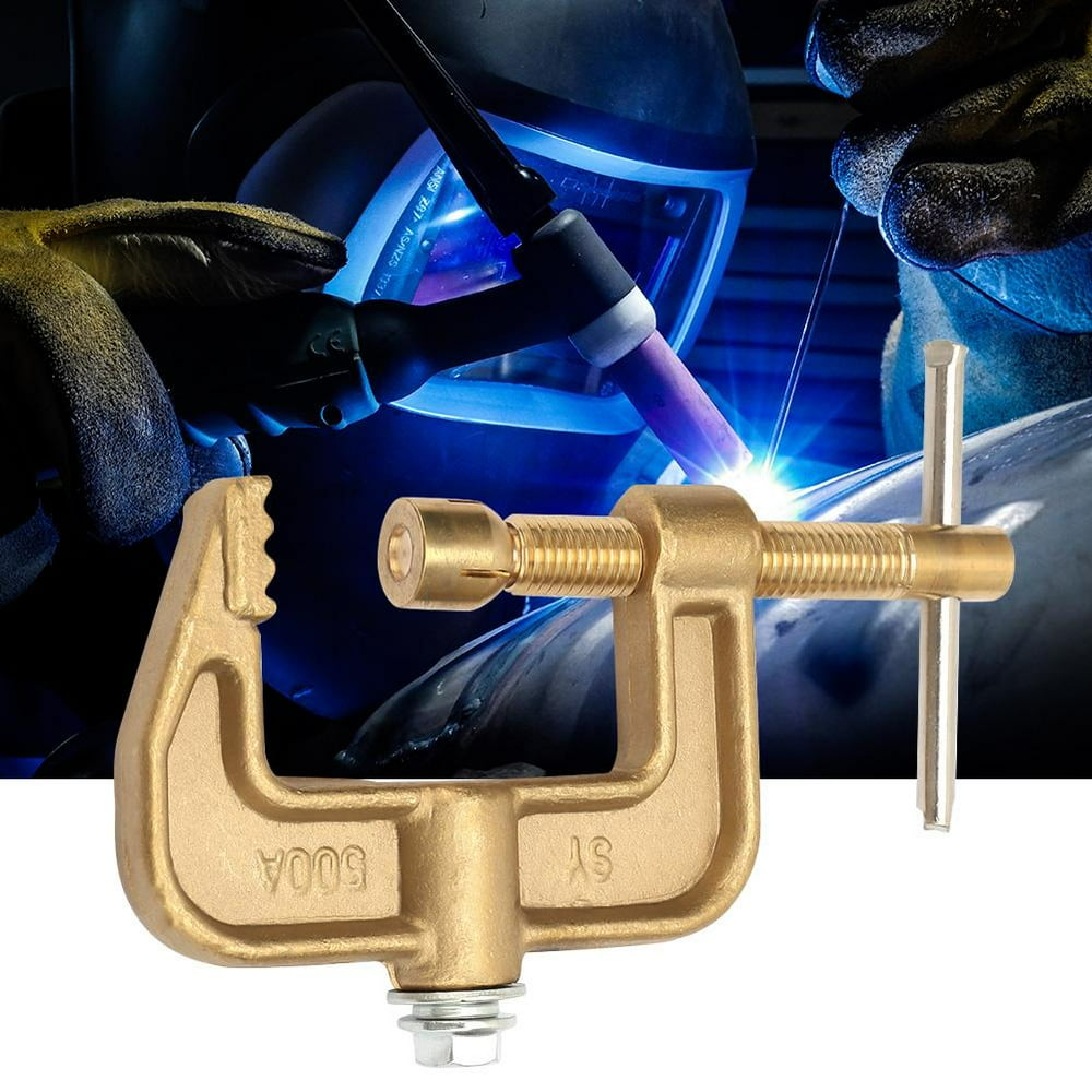 OTVIAP Ground Welding Earth Clamp,500A Brass Material Classical G Shape