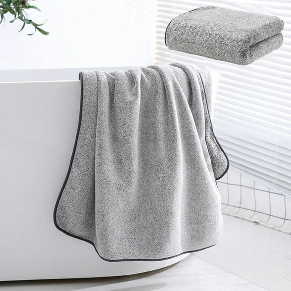 TERGAYEE Soft Linen Towel 1 Washcloth Towels for Bathroom Towel Set for Adults-Highly Absorbent and Towel Set Bath Towels