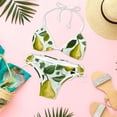 thumbnail image 6 of pear Women's Detachable Sponge Adjustable Strap Bikini Set - 2 Pack, Beach Pool Swimwear, 6 of 6