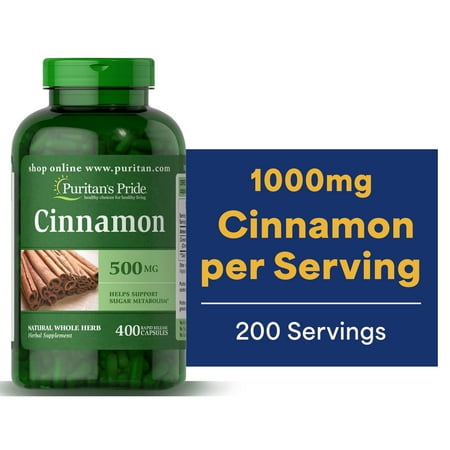 (2 pack) Puritans Pride Cinnamon 500 Mg