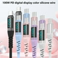 thumbnail image 3 of Digital Display USB C to USB C Cable 100W Fast Charge & Data Transfer 480Mbps for Smartphones Tablets Laptops, 3 of 8