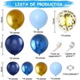 thumbnail image 3 of 133 PCS Globos de Cumpleaños, Decoracion Cumpleaños Hombre. Globos Metalicos Azul, Decoracion Fiesta y Cumpleaños para Cumpleaños Aniversarios Revelación de Sexo Graduación Año, 3 of 4