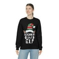 thumbnail image 6 of Security Guard Elf Unisex Sweatshirt, S-2XL Christmas Holidays Xmas Elves, 6 of 9
