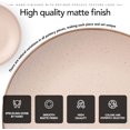 thumbnail image 3 of Maison Neuve Riverside 12-Piece Dinnerware Set for 4, Hand Crafted Plates and Bowls, Rosewater Pink, 3 of 4