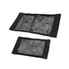 JAVOedge (2 PACK - MEDIUM & LARGE NET) Hook and Loop Adhesive Tape Storage Net Car Accessories Organizers, Car/Truck/RV