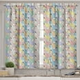 thumbnail image 2 of Ambesonne Teen Room Valance & Curtain, Alpacas, 55"x30", Multicolor, 2 of 6