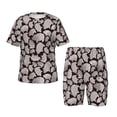 thumbnail image 1 of Balery Hand Drawn Pig Conjunto de Pijama Infantil de Manga Corta con Estampado – Ropa de Dormir de Algodón Suave-XX-Large, 1 of 6