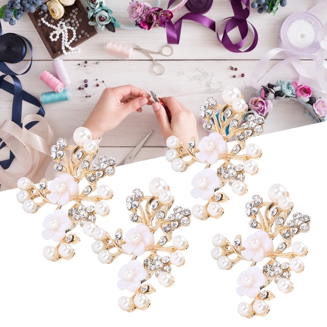 Hebilla De Cristal Hueca, Hebilla De Flor De Cristal Elegante Decorativa Larga Vida útil Para Cinturones De Novia Decoración Para Ropa De Bricolaje Para Decoración De Fiestas