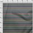 thumbnail image 2 of oneOone Polyester Lycra Fabric Horizontal Stripe Printed Craft Fabric BTY 56 Inch Wide, 2 of 4