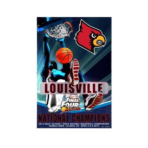 Pro Graphs MNC22-PO Louisville Cardinals Poster-2013 NCAA BKB National