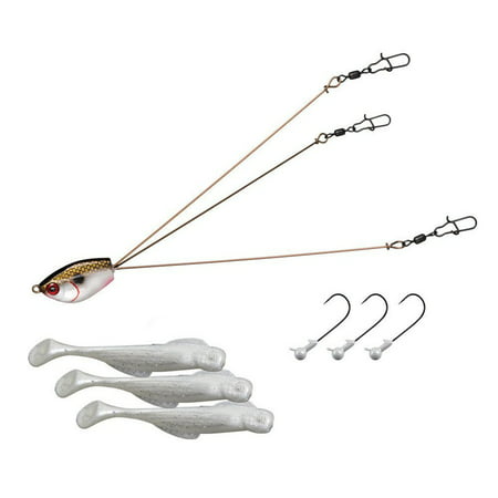 YUM Yumbrella Fishing Lure Tennessee Special 3 Wire No Rattle Rig +