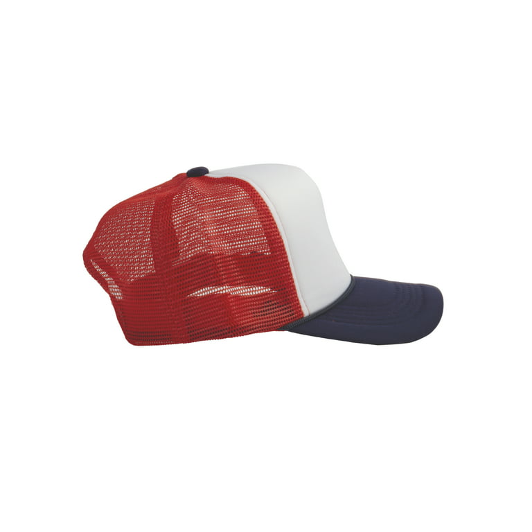 Navy with Red Trucker