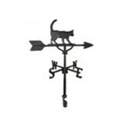 Montague Metal Products WV-281-SB 200 Series 32 In. Black Cat Weathervane