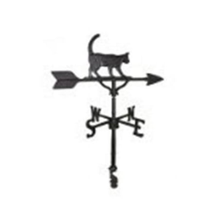Montague Metal Products WV-281-SB 200 Series 32 In. Black Cat Weathervane
