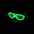 thumbnail image 3 of 12pcs Fluorescent Glasses Halloween Christmas Blinds Glasses LED Glowing Festival Party Sunglasses Gifts, 3 of 3