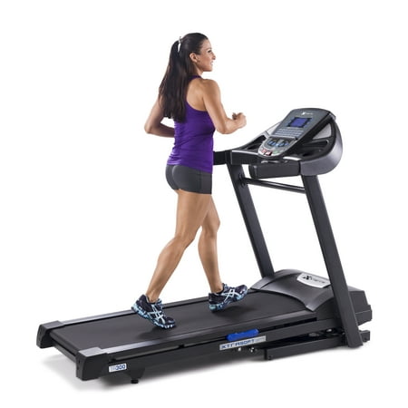 XTERRA TR300 Folding Electronic Treadmill with 24 Preset Programs, 0.5-10 mph Speed Range, Heart Rate Sensors
