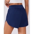 thumbnail image 5 of Pinspark Women's High Waisted Running Shorts Tummy Control Quick Dry Sports Shorts with Mesh Liner, 5 of 7