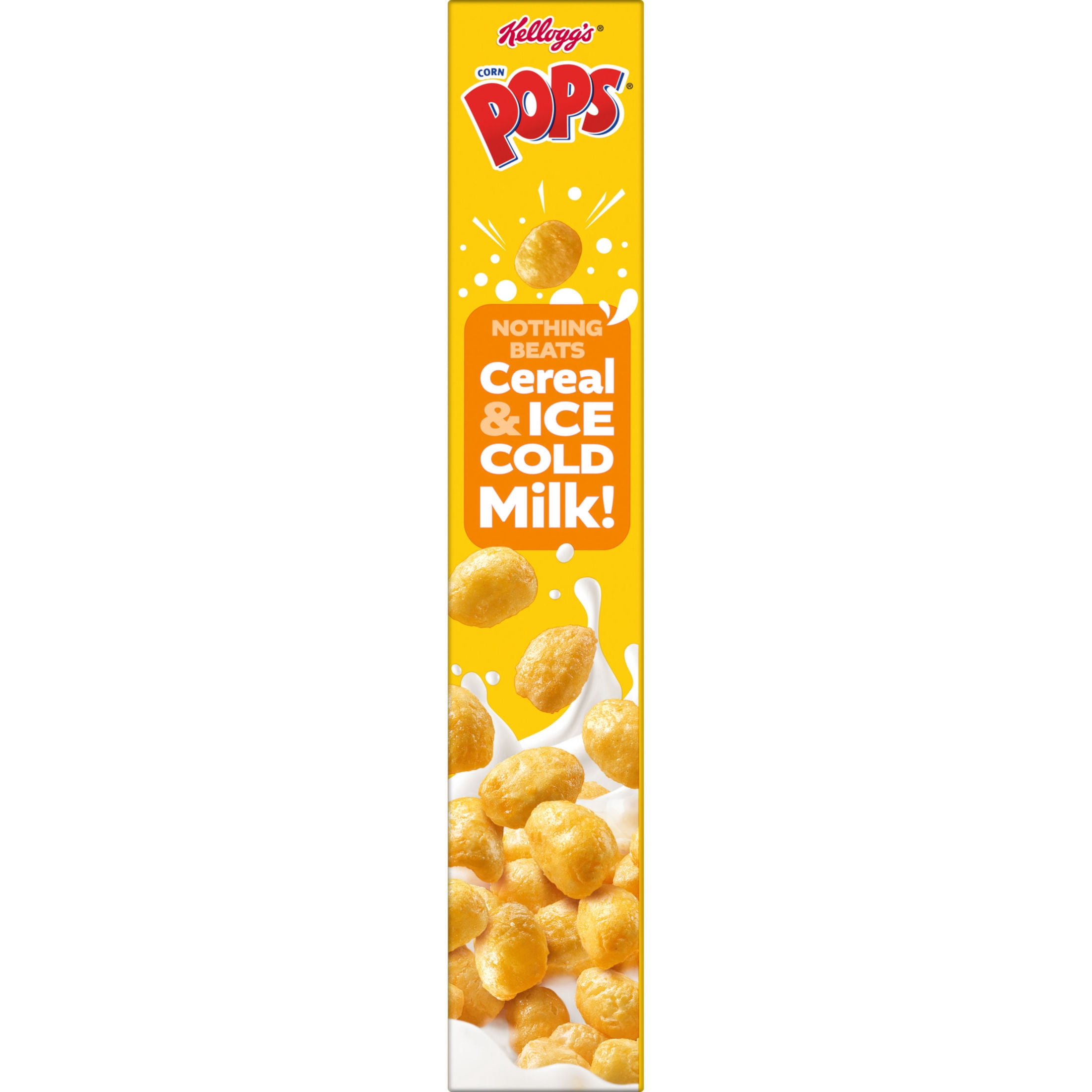 3 pack) Kellogg's Corn Pops Original Breakfast Cereal, 8 Vitamins