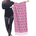 thumbnail image 4 of Shawl Wraps for Women - Dog Boston Terrier pink cute Oversized Fall Winter Fashion Blanket Scarf for Women, 4 of 6