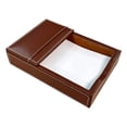 thumbnail image 2 of Dacasso Rustic Brown Leather Memo Holder, 4-Inch by 6-Inch, 2 of 4